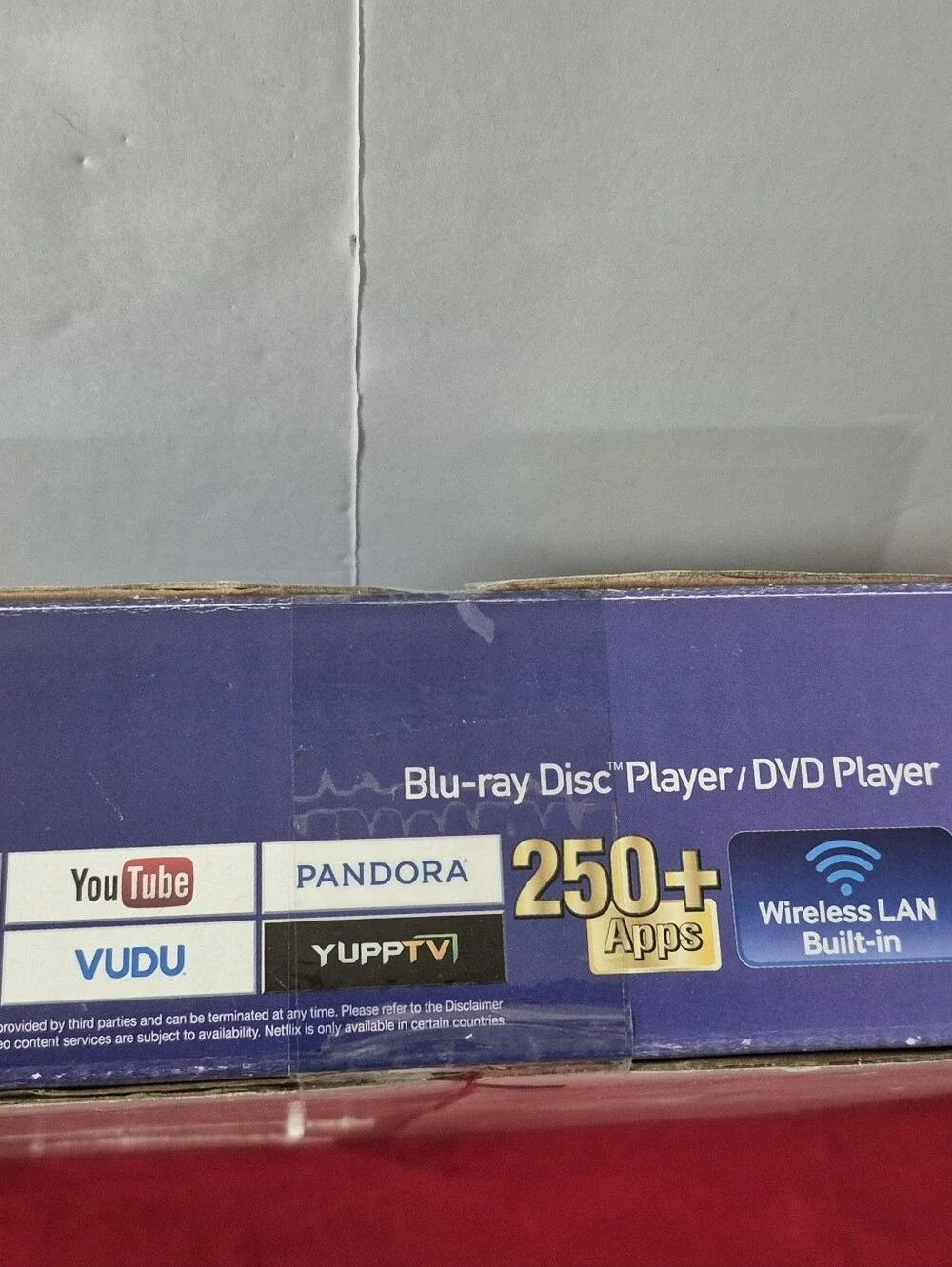 Samsung BD-JM57 Blu-ray and DVD Player with Wi-Fi Streaming Open Box